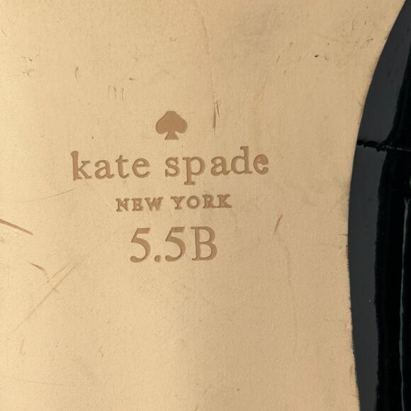 Kate Spade Berkeley Fringe Leather Slip On Black Shoes Women 5.5B Tried On - Picture 10 of 10